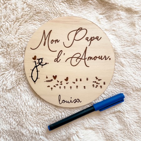 Affiche à relier - Je t'aime Papa