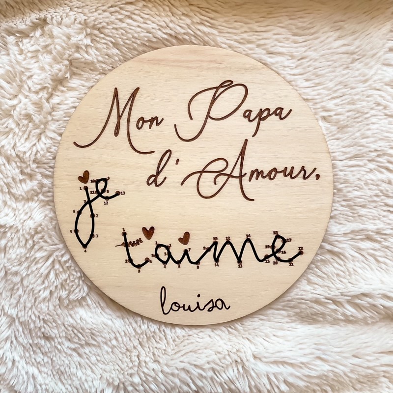 Affiche à relier - Je t'aime Papa