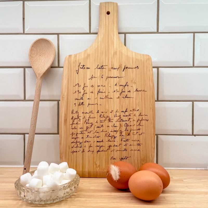 Planche à Découper - Recette Manuscrite
