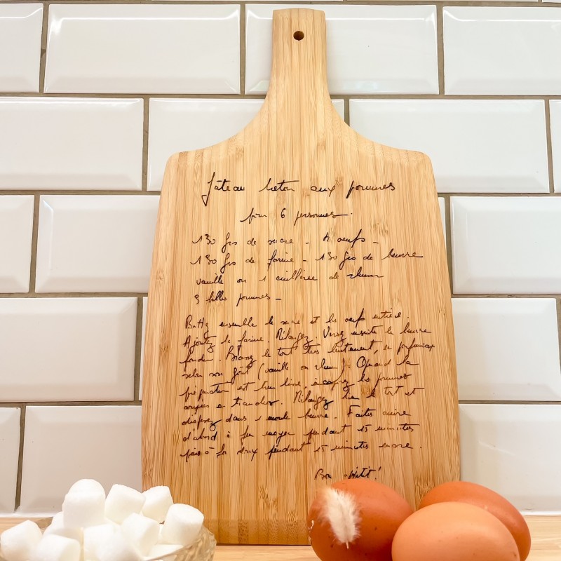 Planche à Découper - Recette Manuscrite