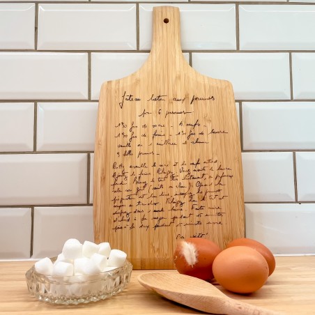 Planche à Découper - Recette Manuscrite