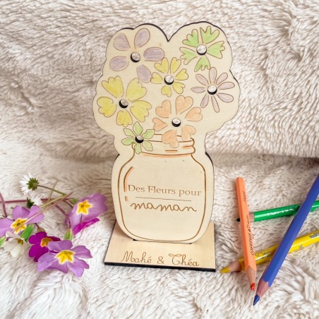 Carte Support Bouquet de Fleurs