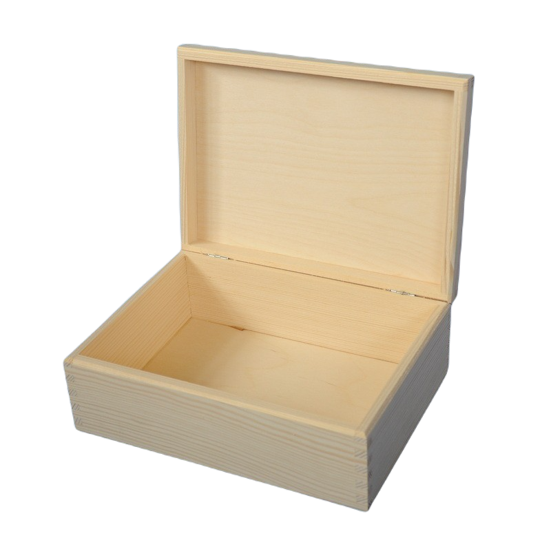 Boîte souvenirs naissance personnalisée en bois avec prénom en acrylique