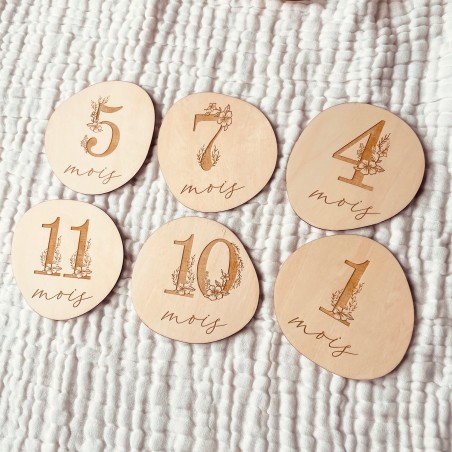 Cartes étapes bébé Galets Koishi 1 à 12 mois – Première année