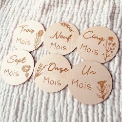 Cartes étapes en Bois -...
