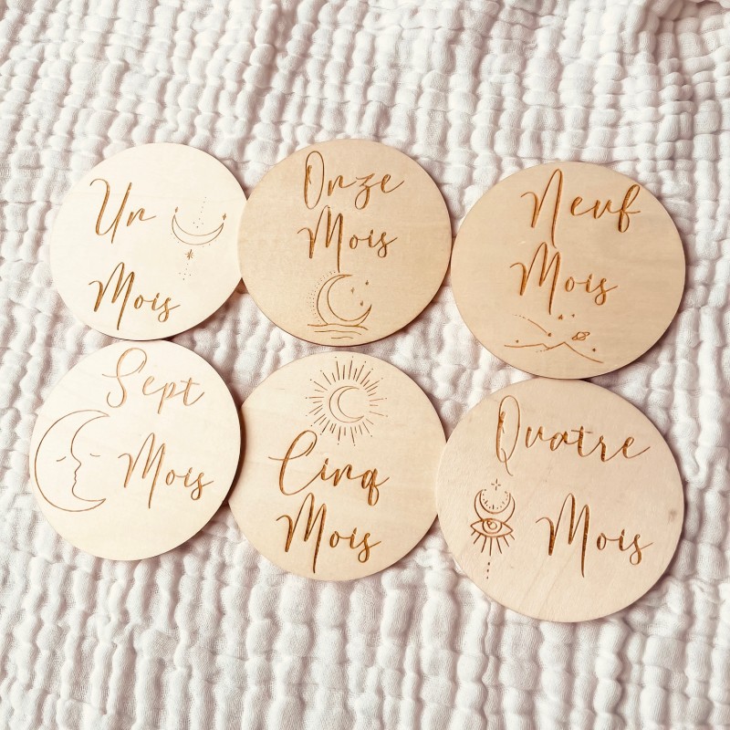 Cartes étapes bébé constellation 1 à 12 mois – Première année bohème