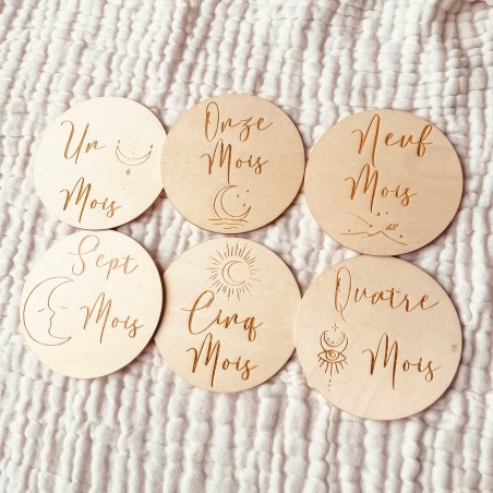 Cartes étapes bébé constellation 1 à 12 mois – Première année bohème