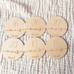 Cartes étapes bébé minimalistes – Deuxième année 13 à 24 mois 2