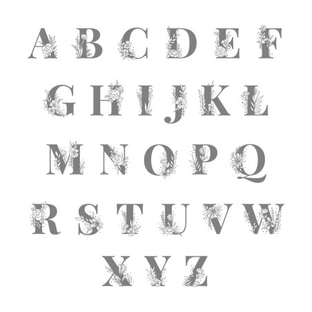 Médaillon en Bois - Lettre Fleurie