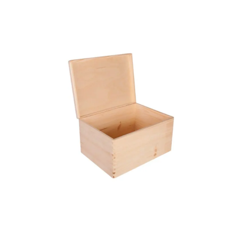 Grande boîte en bois personnalisée 30x20 – Coffret souvenirs et rangement