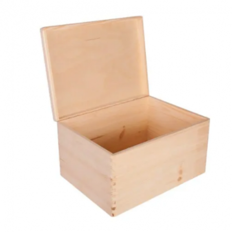 Grande boîte en bois personnalisée 30x20 – Coffret souvenirs et rangement