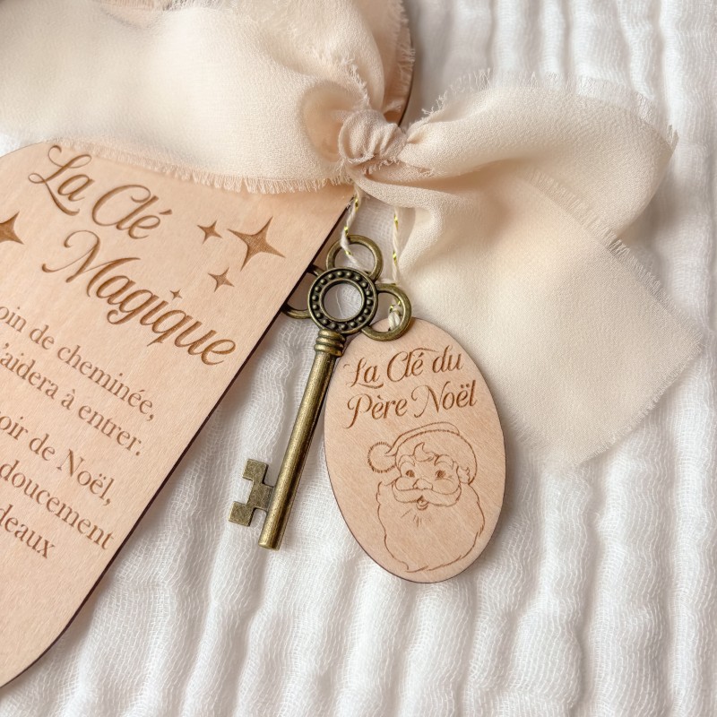Clé Magique du Père Noël – Tradition féérique de Noël 🎄