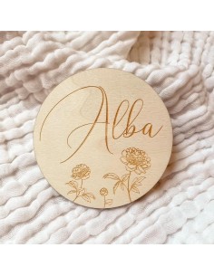 Carte prénom bébé en bois – Annonce naissance et décoration chambre enfant 2