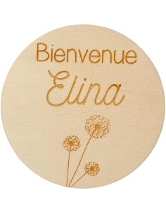 Carte prénom bébé en bois – Annonce naissance et décoration chambre enfant