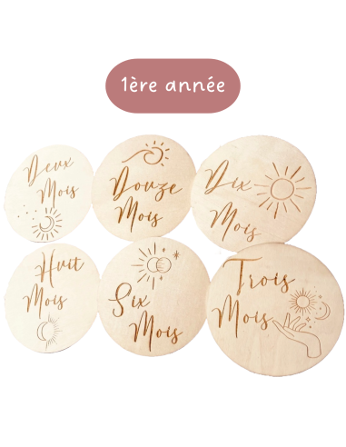 Cartes étapes bébé constellation 1 à 12 mois – Première année bohème