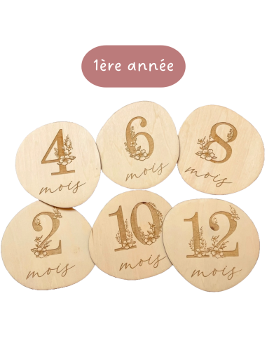 Cartes étapes bébé Galets Koishi 1 à 12 mois – Première année