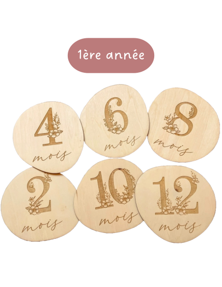 Cartes étapes bébé Galets Koishi 1 à 12 mois – Première année