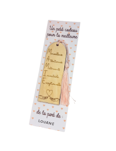 Marque-page Mamie en bois – Cadeau fête des grands-mères 📖