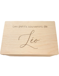 Grande boîte en bois personnalisée 30x20 – Coffret souvenirs et rangement