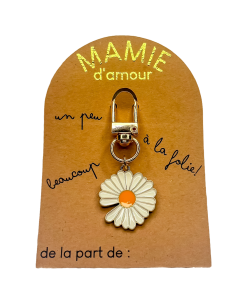 Porte-clé Mamie d’amour – Cadeau fête des grands-mères avec carte kraft