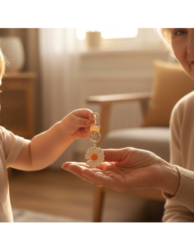 Porte-clé Mamie d’amour – Cadeau fête des grands-mères avec carte kraft