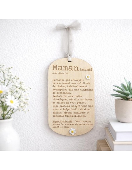 Médaillon Maman Gravé – Cadeau Fête des Mères