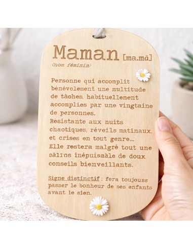 Médaillon Maman Gravé – Cadeau Fête des Mères