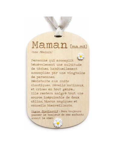 Médaillon Maman Gravé – Cadeau Fête des Mères
