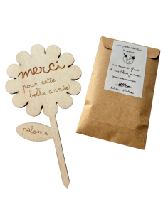 Kit Graines Fleur Bois – Cadeau Fin d'Année Maîtresse