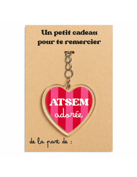 Porte-clé ATSEM Adorée – Cadeau Fin d'Année