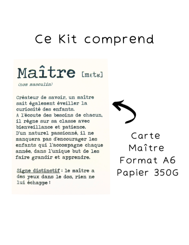 Kit Haricot Magique Maître – Cadeau Fin d'Année Ecole 🌱