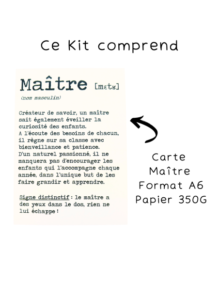 Kit Haricot Magique Maître – Cadeau Fin d'Année Ecole 🌱