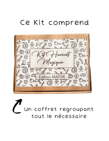 Kit Haricot Magique Maître – Cadeau Fin d'Année Ecole 🌱