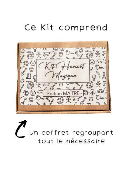 Kit Haricot Magique Maître – Cadeau Fin d'Année Ecole 🌱