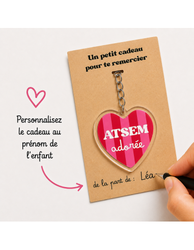 Porte-clé ATSEM Adorée – Cadeau Fin d'Année