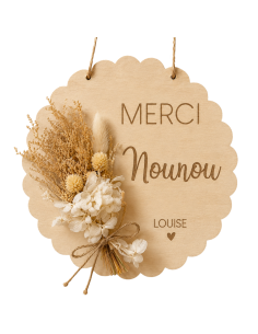 Affiche Fleurs Séchées Personnalisée – Fin d'Année Éducateurs