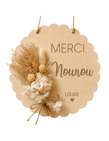 Affiche Fleurs Séchées Personnalisée – Fin d'Année Éducateurs