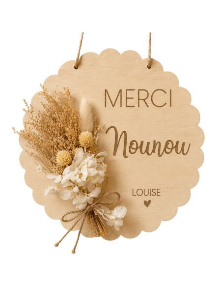 Affiche Fleurs Séchées Personnalisée – Fin d'Année Éducateurs