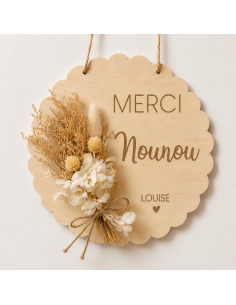 Affiche Fleurs Séchées Personnalisée – Fin d'Année Éducateurs 2