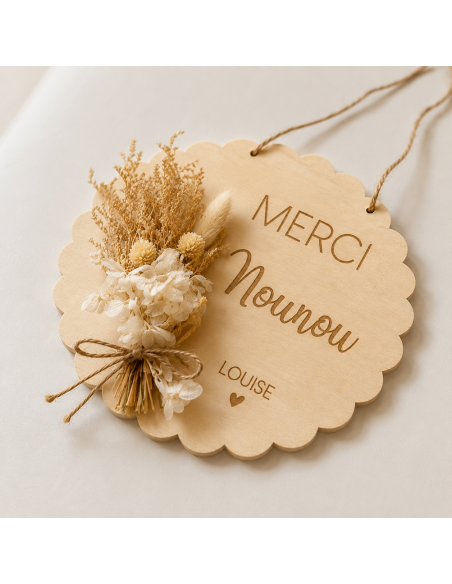 Affiche Fleurs Séchées Personnalisée – Fin d'Année Éducateurs