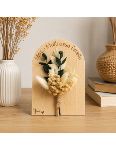 Arche Fleurs Séchées Personnalisée – Fin d'Année École