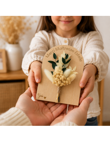 Arche Fleurs Séchées Personnalisée – Fin d'Année École