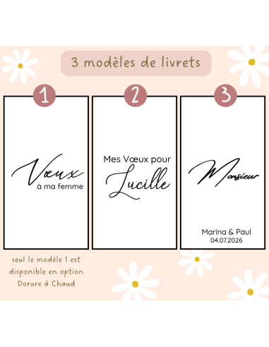 Livret de Vœux