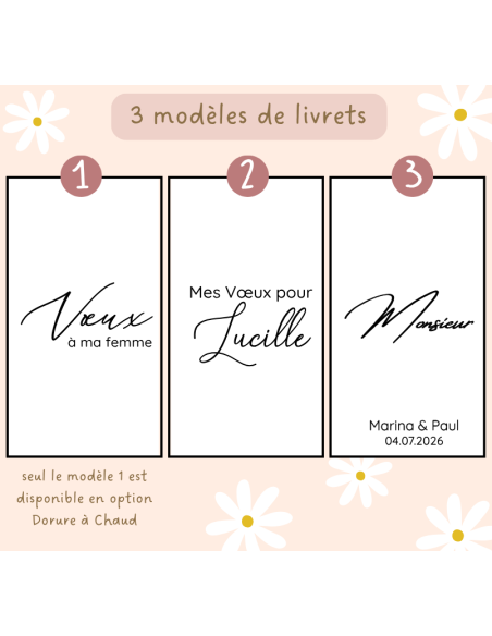 Livret de Vœux