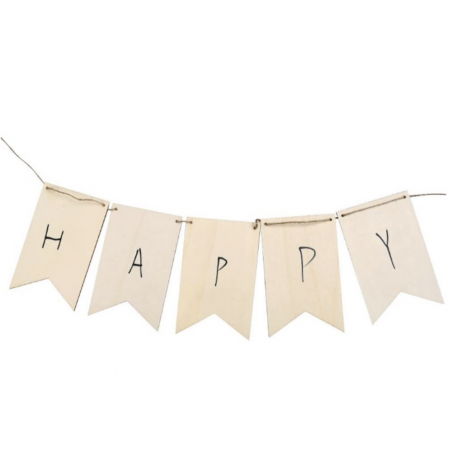 Guirlande Fanions en Bois